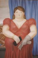 Botero, Fernando - Abstract oil painting.